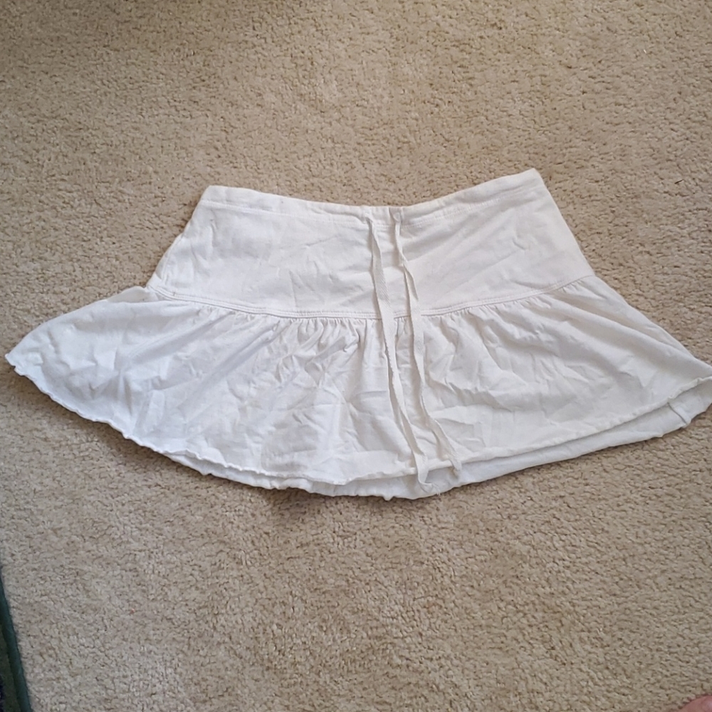 FANG Pure White Skater Skirt, Sz M